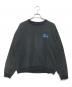 stussy（ステューシー）の古着「デカロゴ両面プリントスウェット」｜ブラック