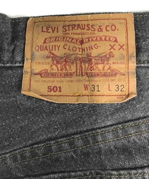 LEVI'S（リーバイス）LEVI'S (リーバイス) 501先染めブラックデニム ブラック サイズ:W31 L32の古着・服飾アイテム