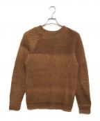 CASAカーサ）の古着「アルパカ混ボーダーニット」｜カーキ
