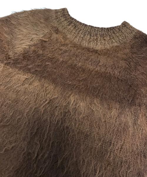CASA（カーサ）CASA (カーサ) アルパカ混ボーダーニット カーキ サイズ:Sの古着・服飾アイテム