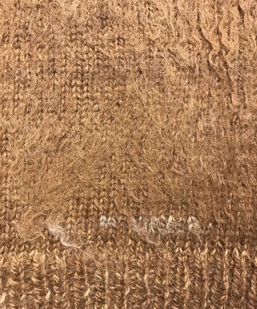 CASA（カーサ）CASA (カーサ) アルパカ混ボーダーニット カーキ サイズ:Sの古着・服飾アイテム