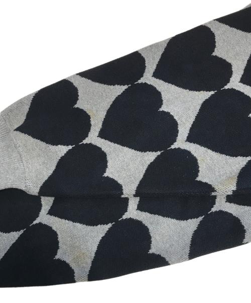 HUMAN MADE（ヒューマンメイド）HUMAN MADE (ヒューマンメイド) ハート柄ニット グレー サイズ:Mの古着・服飾アイテム