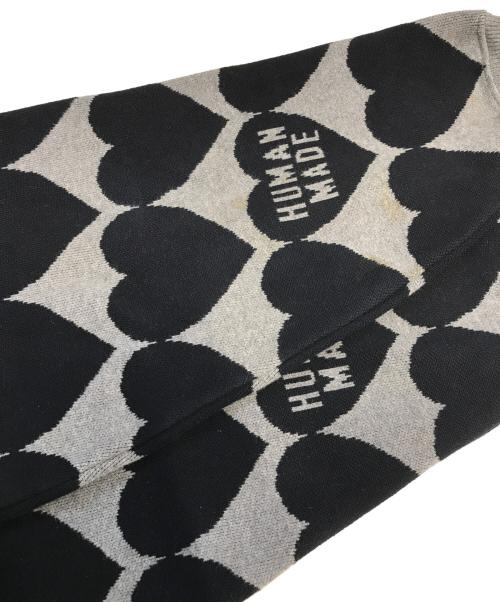 HUMAN MADE（ヒューマンメイド）HUMAN MADE (ヒューマンメイド) ハート柄ニット グレー サイズ:Mの古着・服飾アイテム