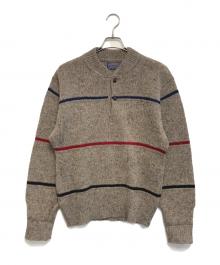 PENDLETON（ペンドルトン）の古着「ヘンリーネックニット」｜ブラウン