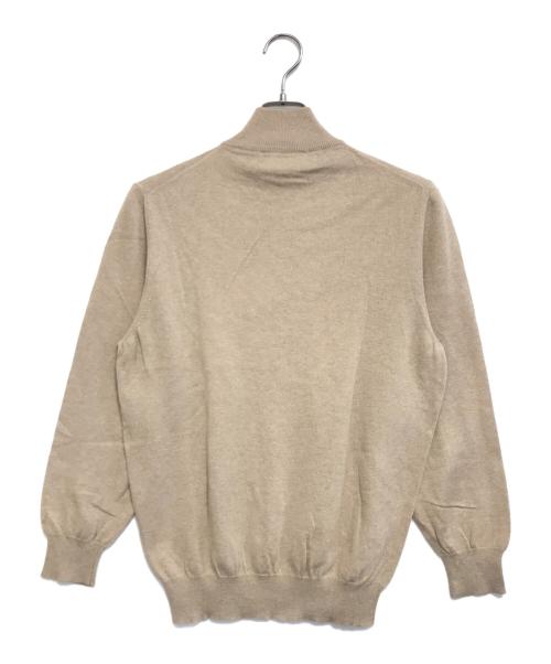 Salvatore Ferragamo（サルヴァトーレ フェラガモ）Salvatore Ferragamo (サルヴァトーレ フェラガモ) カシミヤ混ハーフジップニット ベージュ サイズ:Sの古着・服飾アイテム