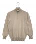 Salvatore Ferragamo（サルヴァトーレ フェラガモ）の古着「カシミヤ混ハーフジップニット」｜ベージュ