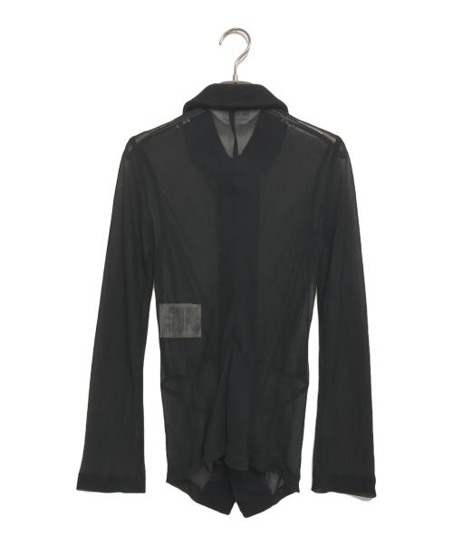 COMME des GARCONS COMME des GARCONS（コムデギャルソン コムデギャルソン）COMME des GARCONS COMME des GARCONS (コムデギャルソン コムデギャルソン) 丸襟切替シアーシャツ ブラック サイズ:XSの古着・服飾アイテム