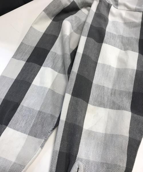 FIVE BROTHER（ファイブブラザー）FIVE BROTHER (ファイブブラザー) チェックネルシャツ ホワイト×ブラック サイズ:XLの古着・服飾アイテム