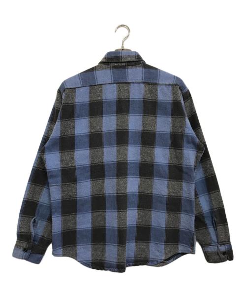 FIVE BROTHER（ファイブブラザー）FIVE BROTHER (ファイブブラザー) チェックネルシャツ ブルー×ブラック サイズ:Lの古着・服飾アイテム