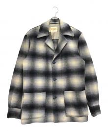 PENNYS（ペニーズ）の古着「オンブレウールジャケット」｜ホワイト×ネイビー×ブラック