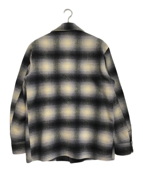 PENNYS（ペニーズ）PENNYS (ペニーズ) オンブレウールジャケット ホワイト×ネイビー×ブラック サイズ:表記なしの古着・服飾アイテム