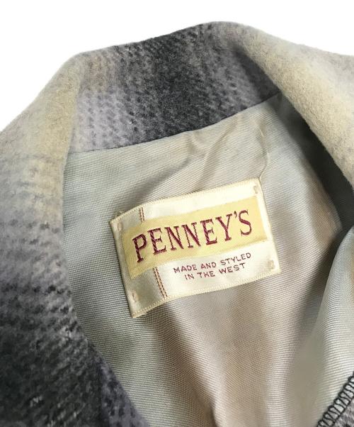 PENNYS（ペニーズ）PENNYS (ペニーズ) オンブレウールジャケット ホワイト×ネイビー×ブラック サイズ:表記なしの古着・服飾アイテム