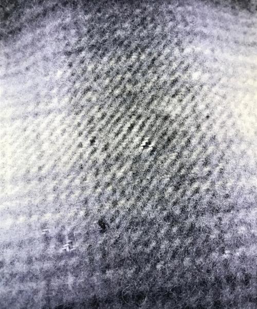 PENNYS（ペニーズ）PENNYS (ペニーズ) オンブレウールジャケット ホワイト×ネイビー×ブラック サイズ:表記なしの古着・服飾アイテム