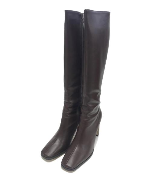 ACYM（アシーム）ACYM (アシーム) ロングブーツ ブラウン サイズ:Lの古着・服飾アイテム