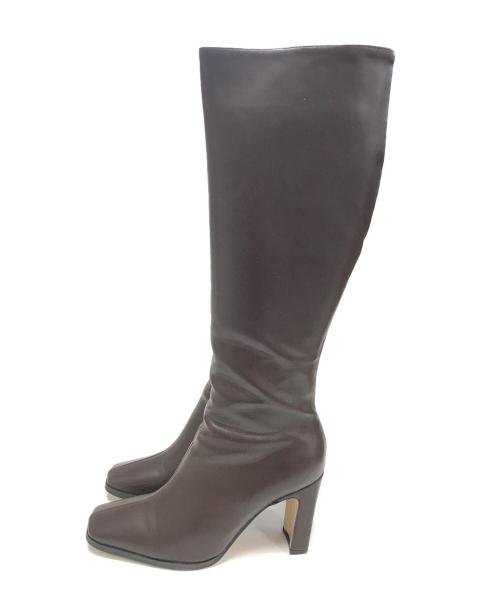 ACYM（アシーム）ACYM (アシーム) ロングブーツ ブラウン サイズ:Lの古着・服飾アイテム