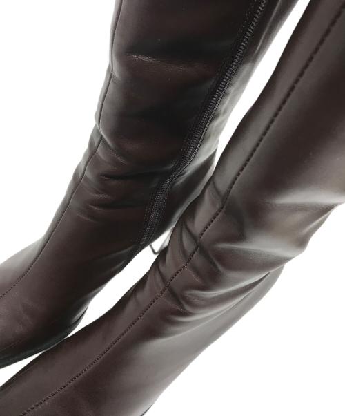 ACYM（アシーム）ACYM (アシーム) ロングブーツ ブラウン サイズ:Lの古着・服飾アイテム
