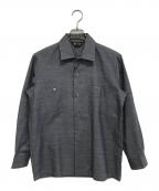 D'LOOK SHIRTディールック・シャツ）の古着「オープンカラーネップシャツ」｜グレー