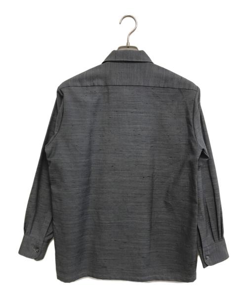 D'LOOK SHIRT（ディールック・シャツ）D'LOOK SHIRT (ディールック・シャツ) オープンカラーネップシャツ グレー サイズ:Mの古着・服飾アイテム