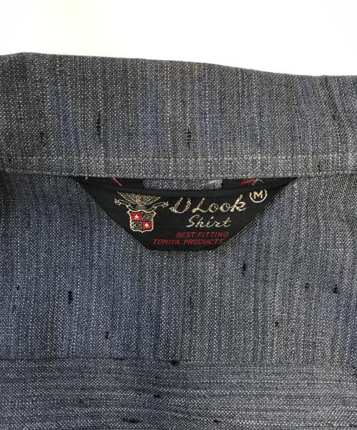 D'LOOK SHIRT（ディールック・シャツ）D'LOOK SHIRT (ディールック・シャツ) オープンカラーネップシャツ グレー サイズ:Mの古着・服飾アイテム