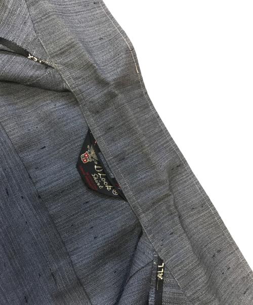 D'LOOK SHIRT（ディールック・シャツ）D'LOOK SHIRT (ディールック・シャツ) オープンカラーネップシャツ グレー サイズ:Mの古着・服飾アイテム