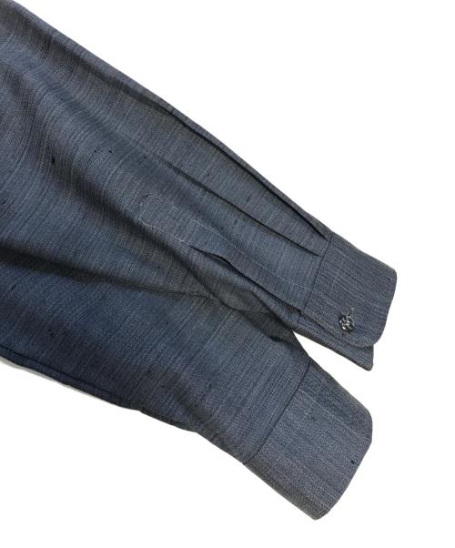 D'LOOK SHIRT（ディールック・シャツ）D'LOOK SHIRT (ディールック・シャツ) オープンカラーネップシャツ グレー サイズ:Mの古着・服飾アイテム