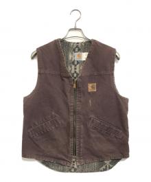 CarHartt（カーハート）の古着「裏ボアダックベスト」｜レッド