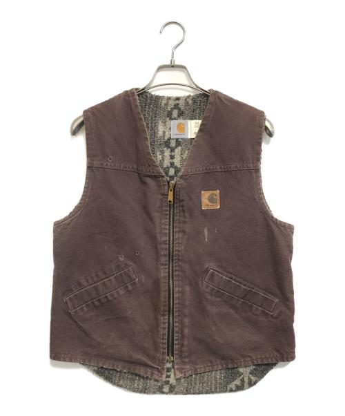 CarHartt（カーハート）CarHartt (カーハート) 裏ボアダックベスト レッド サイズ:Ｍの古着・服飾アイテム