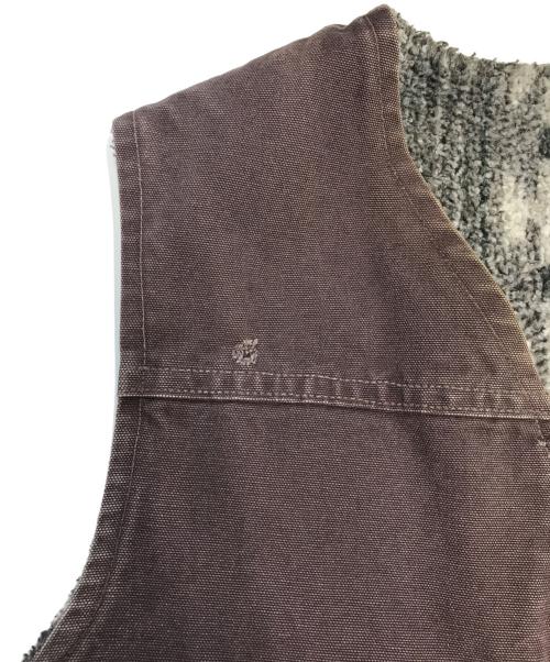 CarHartt（カーハート）CarHartt (カーハート) 裏ボアダックベスト レッド サイズ:Ｍの古着・服飾アイテム