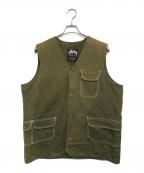 stussyステューシー）の古着「ダックベスト」｜オリーブ