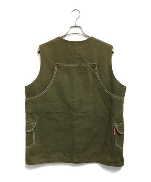 stussy（ステューシー）stussy (ステューシー) ダックベスト オリーブ サイズ:XLの古着・服飾アイテム