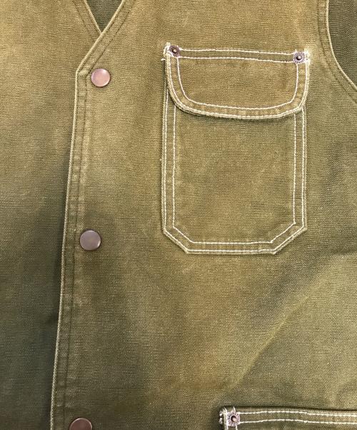 stussy（ステューシー）stussy (ステューシー) ダックベスト オリーブ サイズ:XLの古着・服飾アイテム