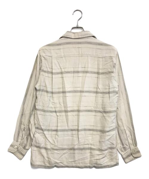 VINTAGE（ヴィンテージ）VINTAGE (ヴィンテージ) オープンカラーレーヨンシャツ アイボリー サイズ:SIZE14の古着・服飾アイテム