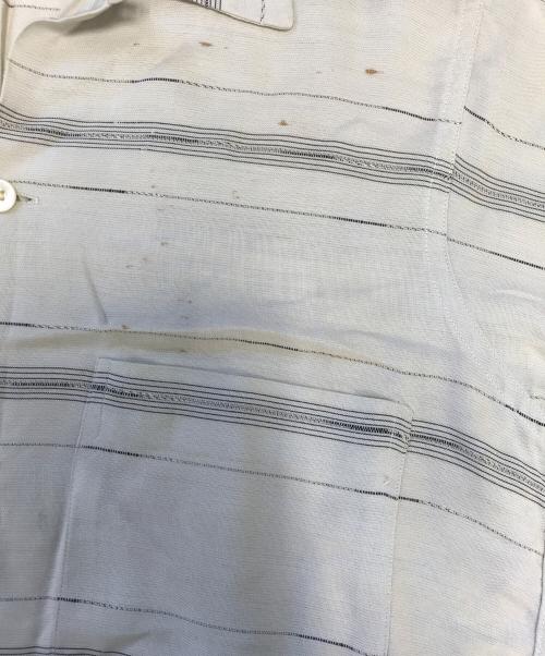 VINTAGE（ヴィンテージ）VINTAGE (ヴィンテージ) オープンカラーレーヨンシャツ アイボリー サイズ:SIZE14の古着・服飾アイテム