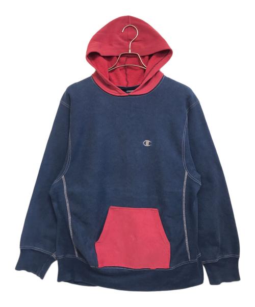 Champion（チャンピオン）Champion (チャンピオン) 2トーンパーカー ネイビー サイズ:XLの古着・服飾アイテム
