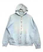 VINTAGEヴィンテージ）の古着「ジップパーカー」｜スカイブルー