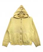 VINTAGEヴィンテージ）の古着「ジップパーカー」｜イエロー