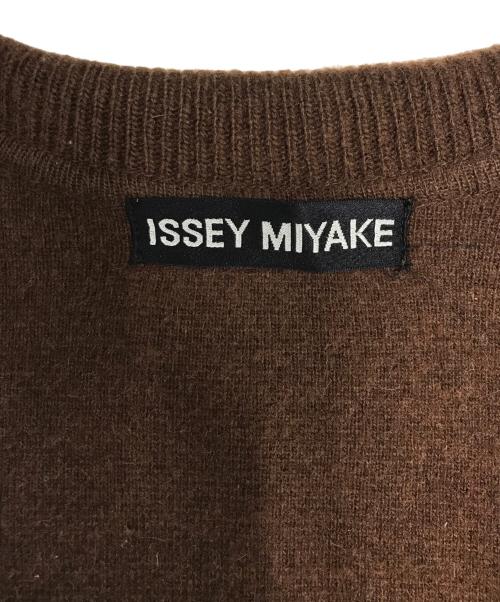 ISSEY MIYAKE（イッセイミヤケ）ISSEY MIYAKE (イッセイミヤケ) 3Bニットジャケット ブラウン サイズ:Mの古着・服飾アイテム