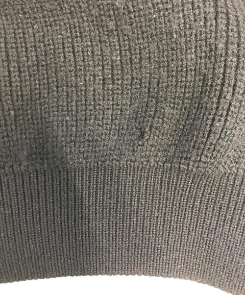 CELINE（セリーヌ）CELINE (セリーヌ) レザーパッチニット ブラック サイズ:46の古着・服飾アイテム