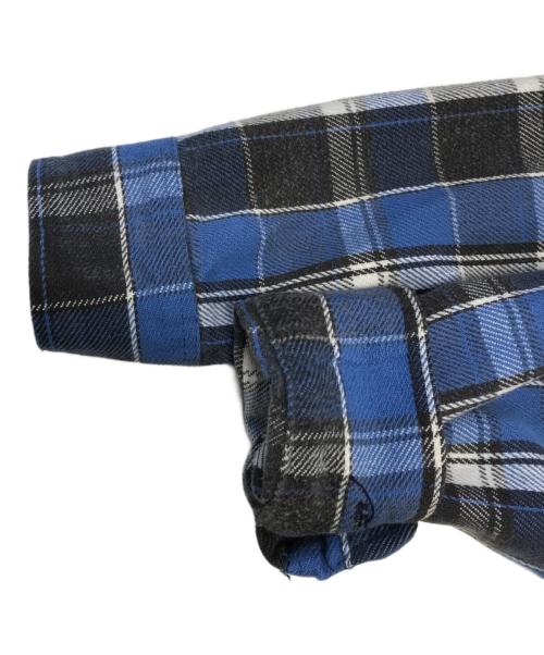 FROSTPROOF（フロントプルーフ）FROSTPROOF (フロントプルーフ) ヘビーチェックネルシャツ ブルー サイズ:表記なしの古着・服飾アイテム