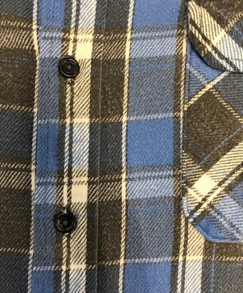 FROSTPROOF（フロントプルーフ）FROSTPROOF (フロントプルーフ) ヘビーチェックネルシャツ ブルー サイズ:表記なしの古着・服飾アイテム