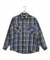 FROSTPROOF（フロントプルーフ）の古着「ヘビーチェックネルシャツ」｜ブルー