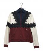 GANNIガニー）の古着「切替トラックジャケット」｜ホワイト×ネイビー×レッド