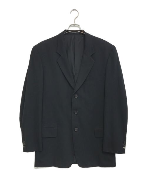 Yohji Yamamoto pour homme（ヨウジヤマモト プールオム）Yohji Yamamoto pour homme (ヨウジヤマモト プールオム) ウールギャバ3Bテーラードジャケット ブラック サイズ:Mの古着・服飾アイテム