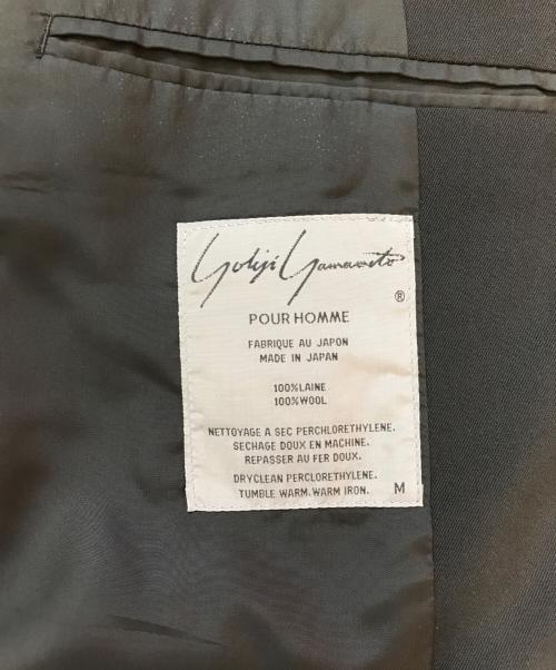 Yohji Yamamoto pour homme（ヨウジヤマモト プールオム）Yohji Yamamoto pour homme (ヨウジヤマモト プールオム) ウールギャバ3Bテーラードジャケット ブラック サイズ:Mの古着・服飾アイテム