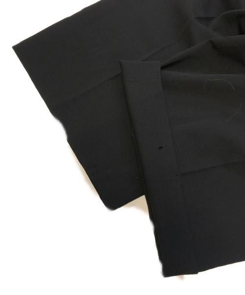 Yohji Yamamoto pour homme（ヨウジヤマモト プールオム）Yohji Yamamoto pour homme (ヨウジヤマモト プールオム) ウールギャバ2タックワイドスラックス ブラック サイズ:3の古着・服飾アイテム
