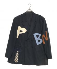 Yohji Yamamoto pour homme（ヨウジヤマモト プールオム）の古着「アルファベットワッペンコットンジャケット」｜ブラック