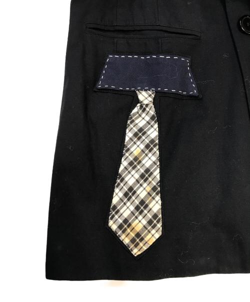 Yohji Yamamoto pour homme（ヨウジヤマモト プールオム）Yohji Yamamoto pour homme (ヨウジヤマモト プールオム) アルファベットワッペンコットンジャケット ブラック サイズ:Mの古着・服飾アイテム