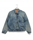 orSlowオアスロウ）の古着「TYPE1 PLEATED FRONT BLOUSE-USED WASH」｜インディゴ