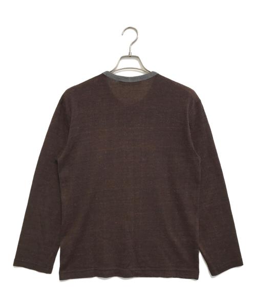 COMME des GARCONS SHIRT（コムデギャルソンシャツ）COMME des GARCONS SHIRT (コムデギャルソンシャツ) バイカラーニット ブラウン サイズ:Mの古着・服飾アイテム