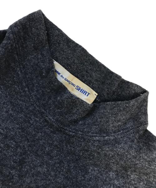 COMME des GARCONS SHIRT（コムデギャルソンシャツ）COMME des GARCONS SHIRT (コムデギャルソンシャツ) 異素材切替ニット グレー サイズ:Lの古着・服飾アイテム